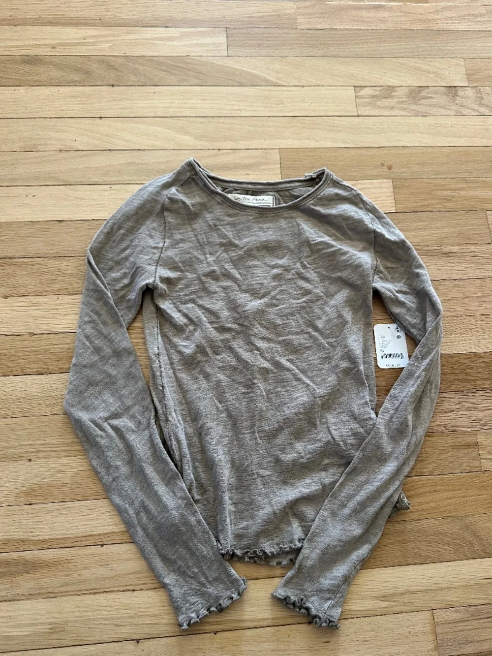Free people tan long sleeve